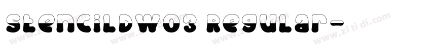 StencilDW03 Regular字体转换